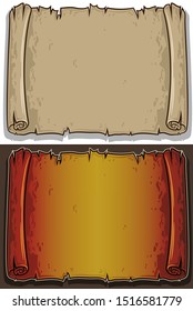 Brown blank background, page, banner on a white background