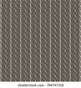 Brown blanket texture with vertical stripes. Rough fabric background. Abstract vector.