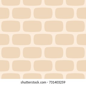 Brown block brick wall seamless pattern texture background