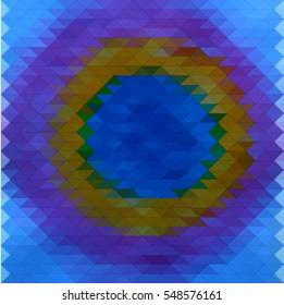 brown blue abstract modern geometric background texture mosaic of triangles, vector illustration