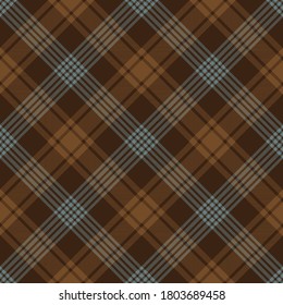 Brown and blue argyle plaid. Textile pattern design for pillows, shirts, dresses, tablecloth etc.