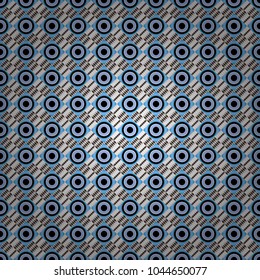 Brown, blue and black abstract background painted geometry shine and layer element seamless pattern. Vector illustration.