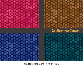 brown, blue, green, purple, round macaroon pattern.You can use the delicious dessert or coffee packaging.