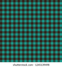 Brown And Blue Lumberjack Seamless Pattern Background
