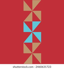 brown and blue pattern running from top to bottom