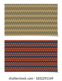 Fondo de patrón retro rojo marrón y azul. Moderno, minimalista, adecuado para papeles pintados, banners, fondos, tarjetas, ilustraciones de libros, tela, etc.