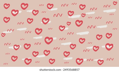 Fondo de confeti orgánico de Vector azul y rojo marrón