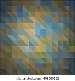 Brown blue triangle grid background