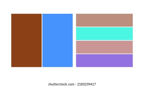 brown blue violet purple primary secondary color palette