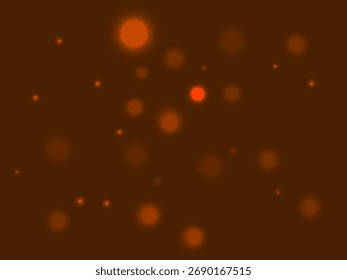 Fondo Abstractas de la superposición de la luz de Brown Bokeh, resplandor marrón caliente con los círculos suaves de Bokeh, fondo ligero agradable de la partícula de Brown