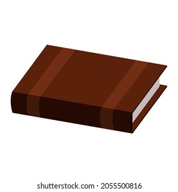 brown book literature flat icon