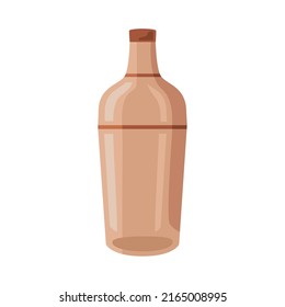 icono del mezclador de alcohol de botella marrón