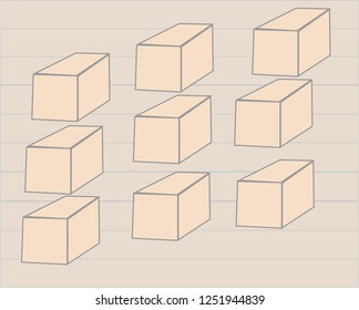 Brown box Illustrations and Vectors