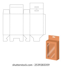Brown Box Verpackung Stanzschablone