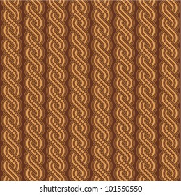 Brown braids abstract geometric background, plus seamless pattern included in swatch palette ( for high res JPEG or TIFF see image 101545045 )
