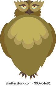 brown brave owl