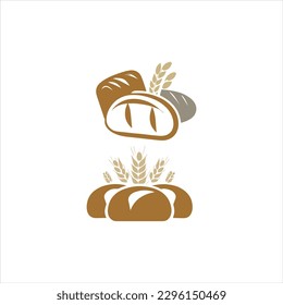 Brown Bread Logo Design Vector