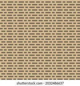 Brown brick pattern pixel art. Vector picture.