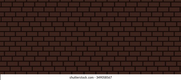 Brown brick vector endless texture