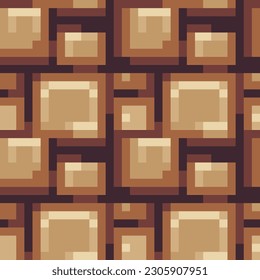 Muro de ladrillo marrón. Resumen de texturas de tela de patrón de moda sin fisuras, ilustración vectorial. Diseño para aplicaciones web y móviles.