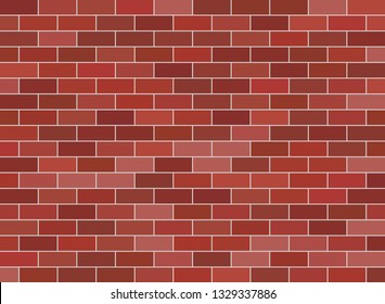 Brown brick wall background . Red brickwall texture. 