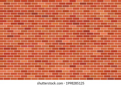 Brown brick wall background. Vector illustration eps 10 