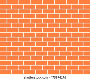 Brown brick wall background - Vector