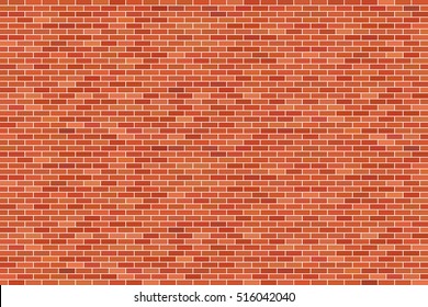 Brown brick wall background - Vector 