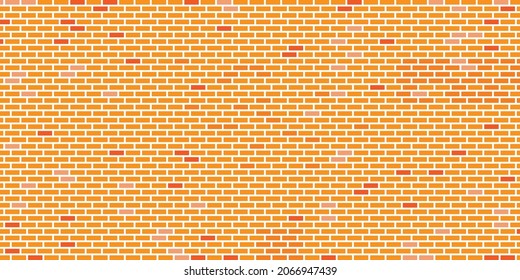 Brown brick wall geometric pattern background. Abstract backdrop Vector EPS 10.