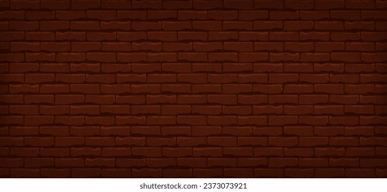 Brown brick wall horizontal background for smartphone