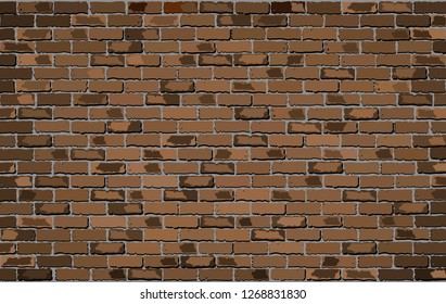 Brown brick wall - Illustration