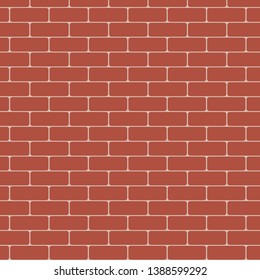 Brown brick wall vector background