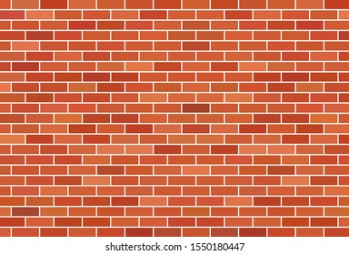 Brown Brick Wall Vector Background