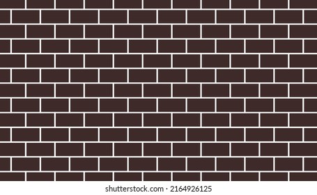 Brown bricks pattern background. Broken brick wall concept. Vector Illustrator.