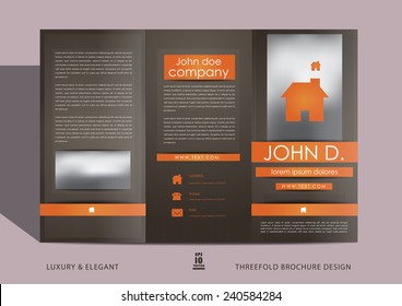 Brown brochure cover