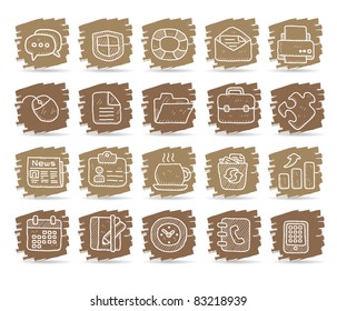 Brown brush series |  internet, business , office  icon