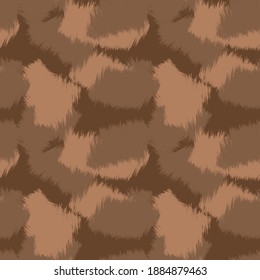 Brown Brush Stroke Camouflage abstract seamless pattern background suitable for fashion textiles, graphics