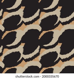 Brown Brush stroke fur pattern design for fashion prints, homeware, graphics, backgrounds