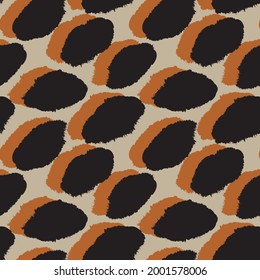Brown Brush stroke fur pattern design for fashion prints, homeware, graphics, backgrounds