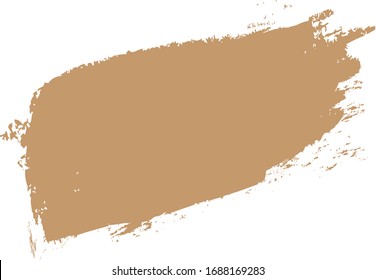 Brown Brush Stroke Isolated On White Stock Vector (Royalty Free) 1689398722