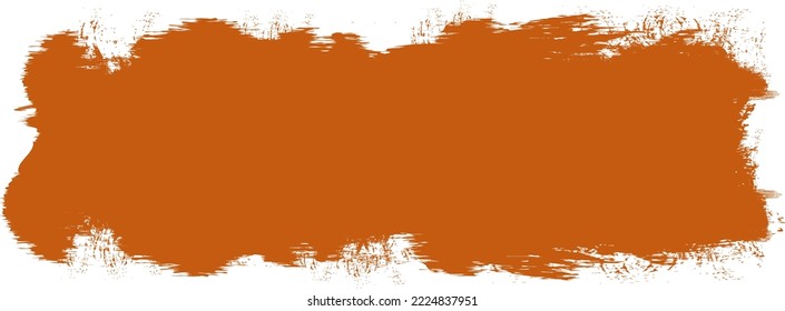 Brown brush stroke isolated on background. Paint brush stroke vector for brown ink paint, grunge design element, dirt banner, watercolor design, dirty texture. Trendy brush stroke, vector illustration