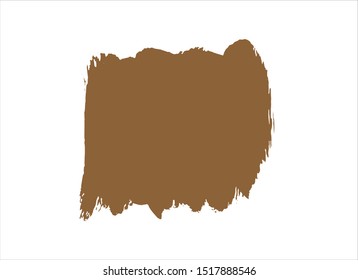 brown brush stroke paint background vector design