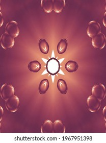 Brown bubble with pretty decoration