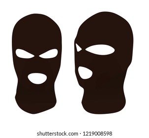 Brown  burglar hat. vector illustration 