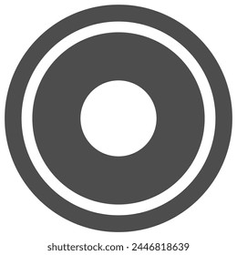 brown button icon, illustration of a circle, vector illustratioin.