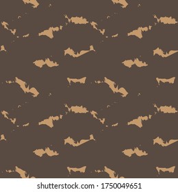Brown Camouflage abstract seamless pattern background suitable for fashion textiles, graphics