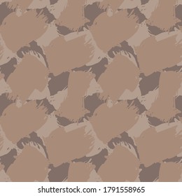 Brown Camouflage abstract seamless pattern background suitable for fashion textiles, graphics