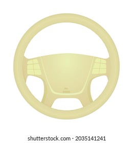 Brown car wheel. vector illustration