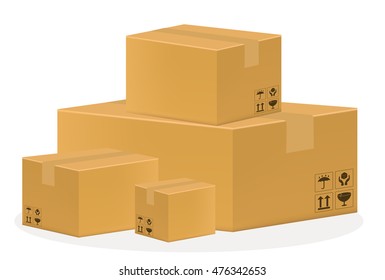 a brown cardboard box