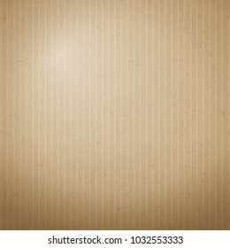 Brown cardboard paper texture for background. Vector illustration.